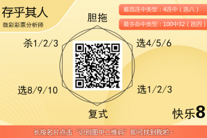 [愉快8] 25320期：存乎其人预测推荐