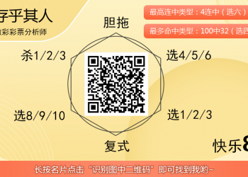 [愉快8] 25320期：存乎其人预测推荐