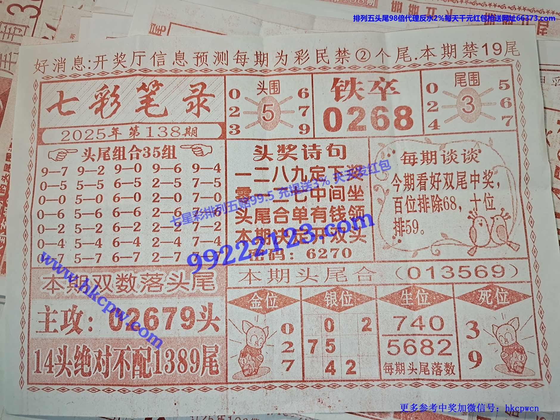 3271期加急版：七彩笔录，七彩金尾，杀头天下，杀尾高手